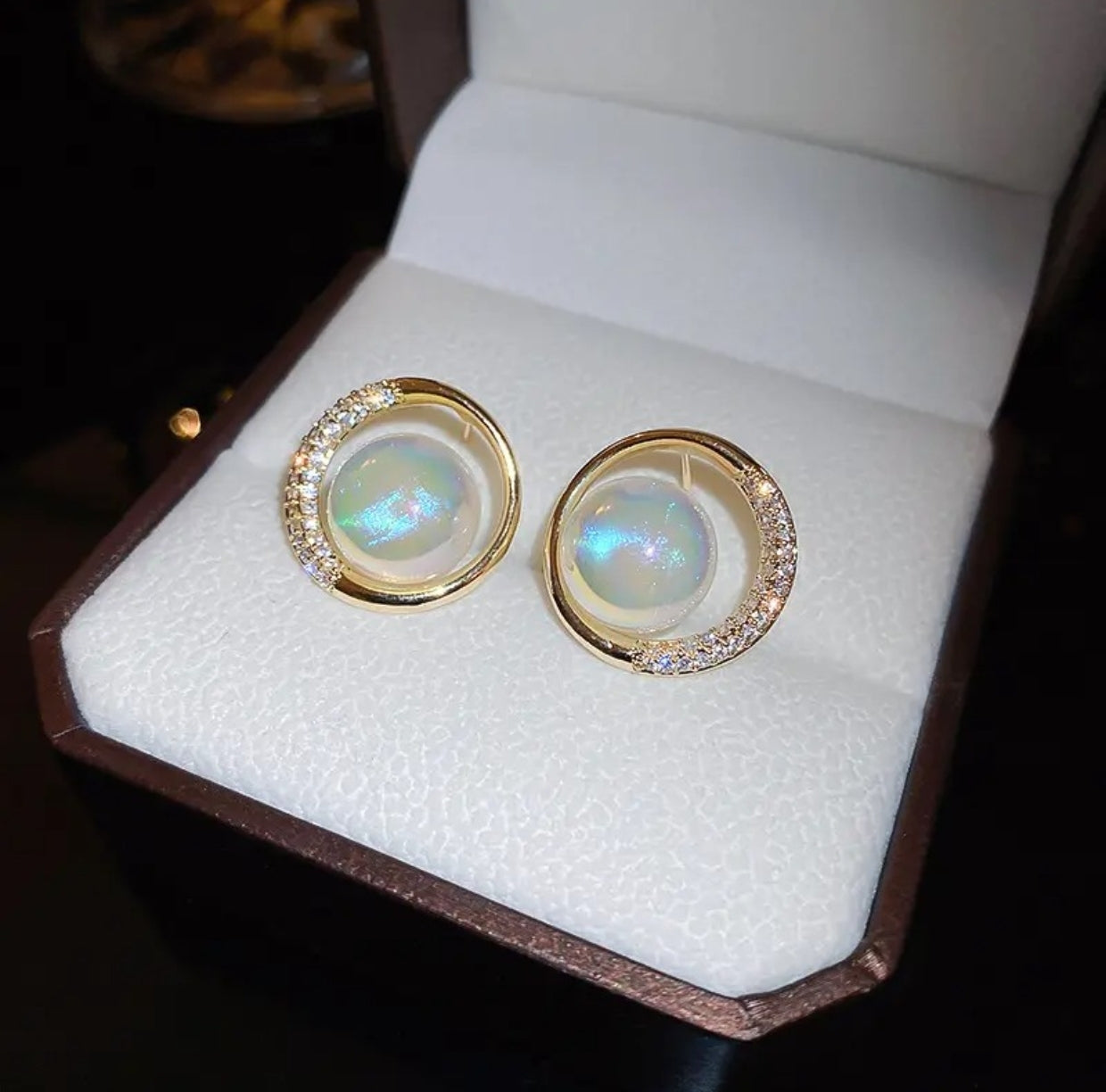Mermaid pearl stud earrings - Nishkarsh the royal radiance