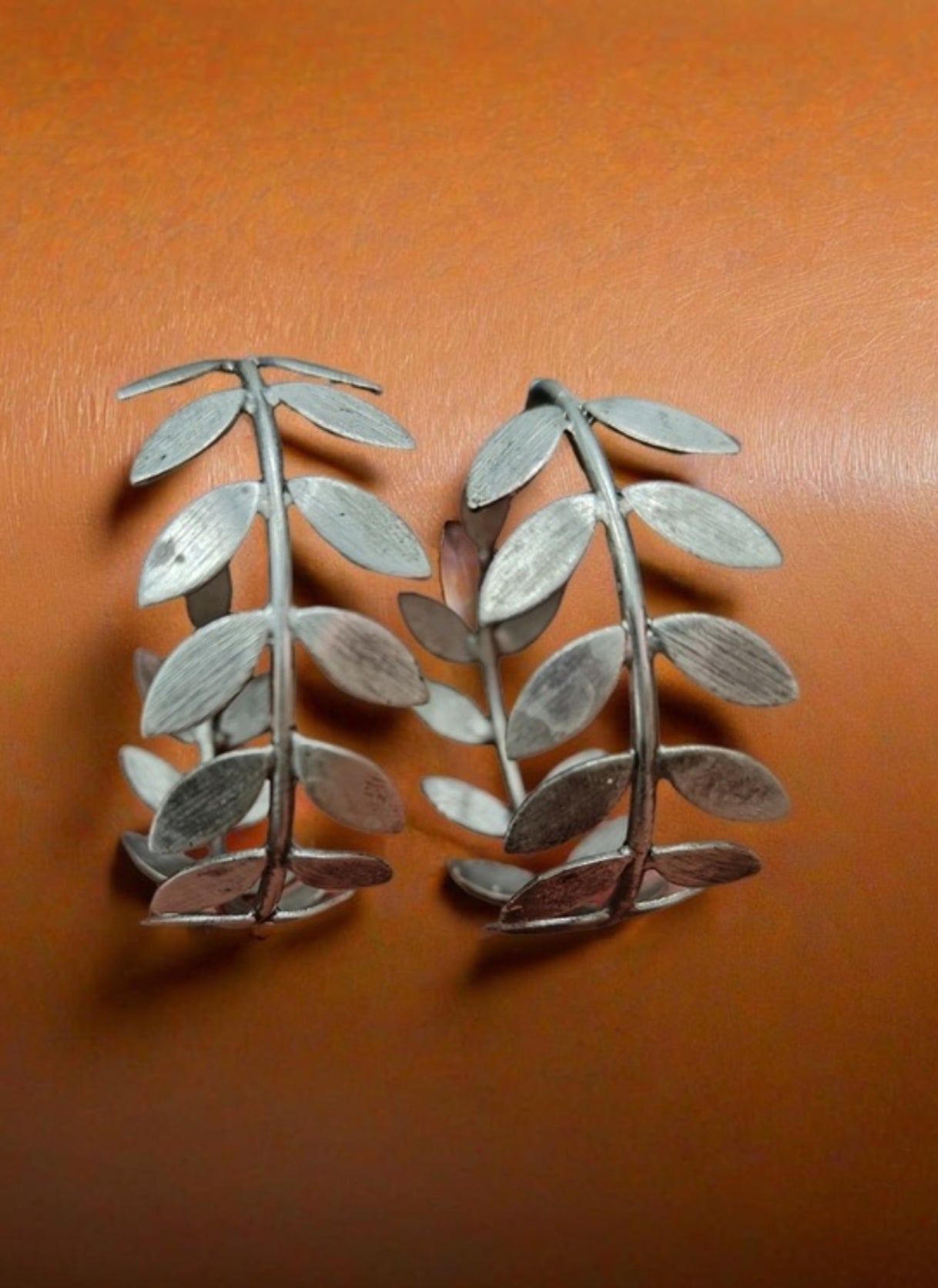 Monalisa Stone Oxidised Silver Replica Geometric floral Studs - Nishkarsh the royal radiance