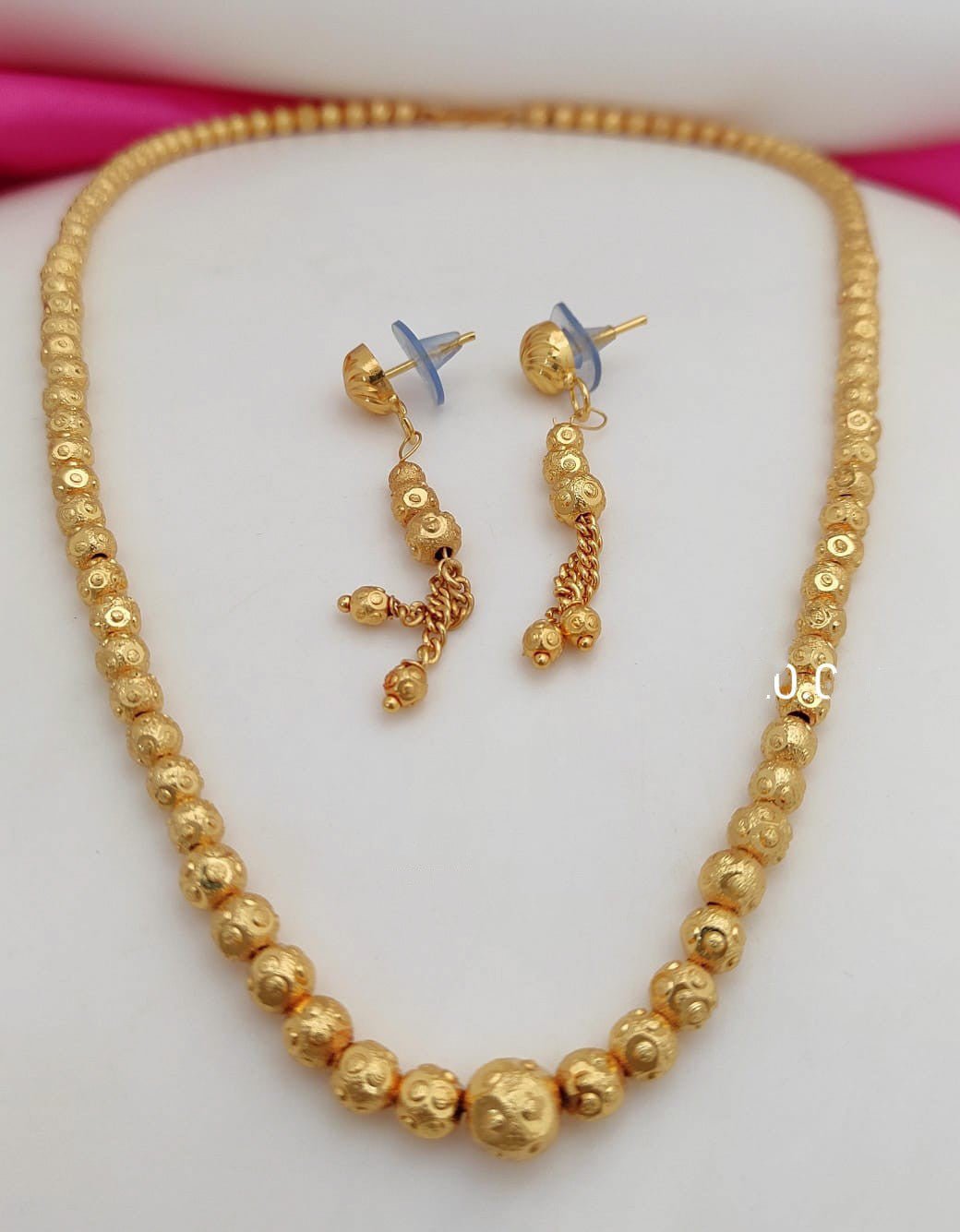 Gold Plated Mala Premium Design Necklace - Nishkarsh the royal radiance