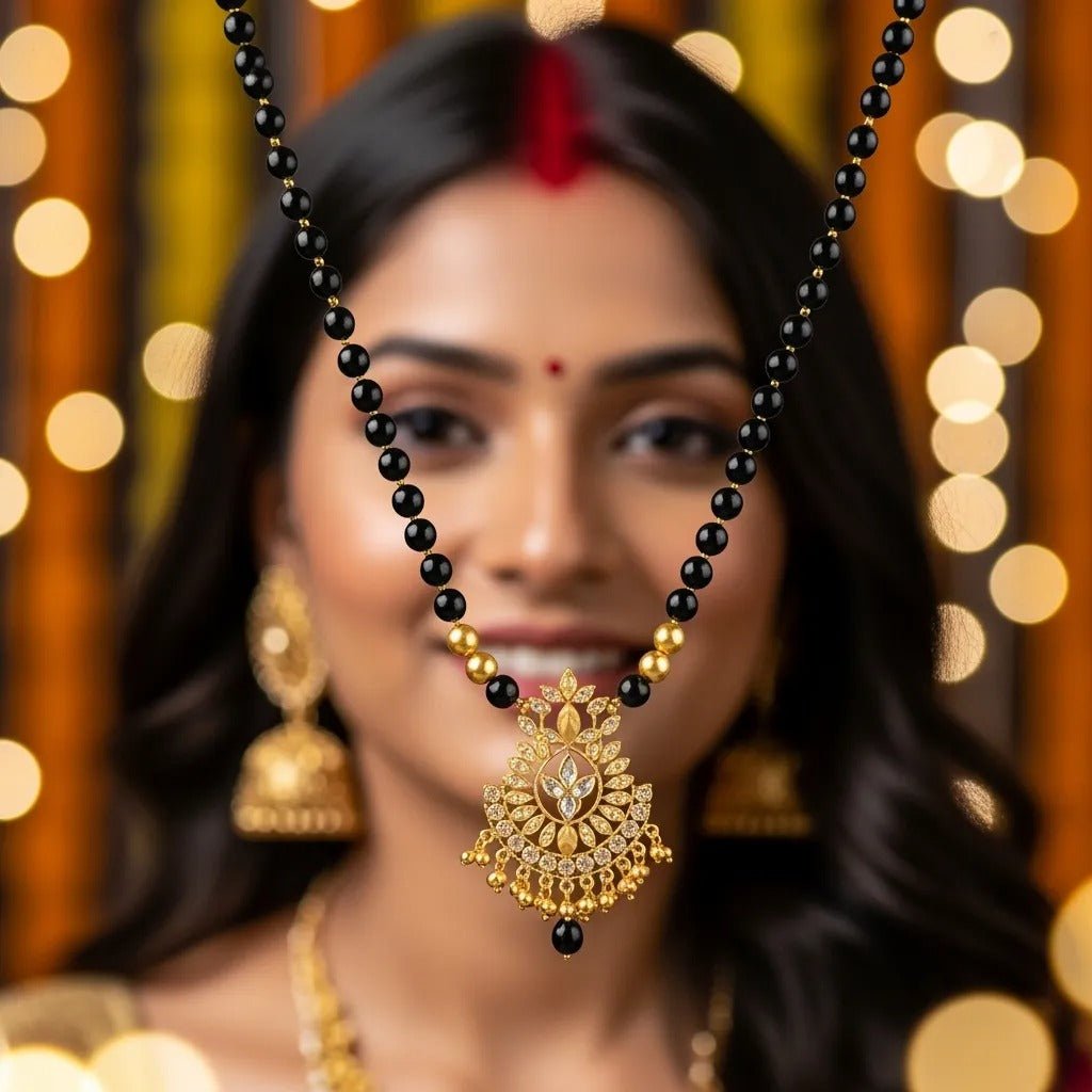 Gold plated mangalsutra - Nishkarsh the royal radiance