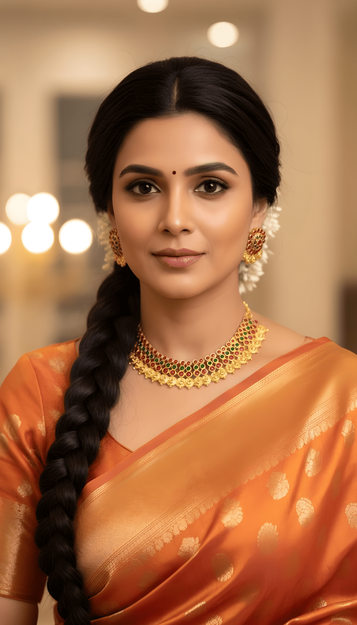 Handmade kemp ruby emerald stone lakshmi kasumalai nagas necklace set with studs - Nishkarsh the royal radiance