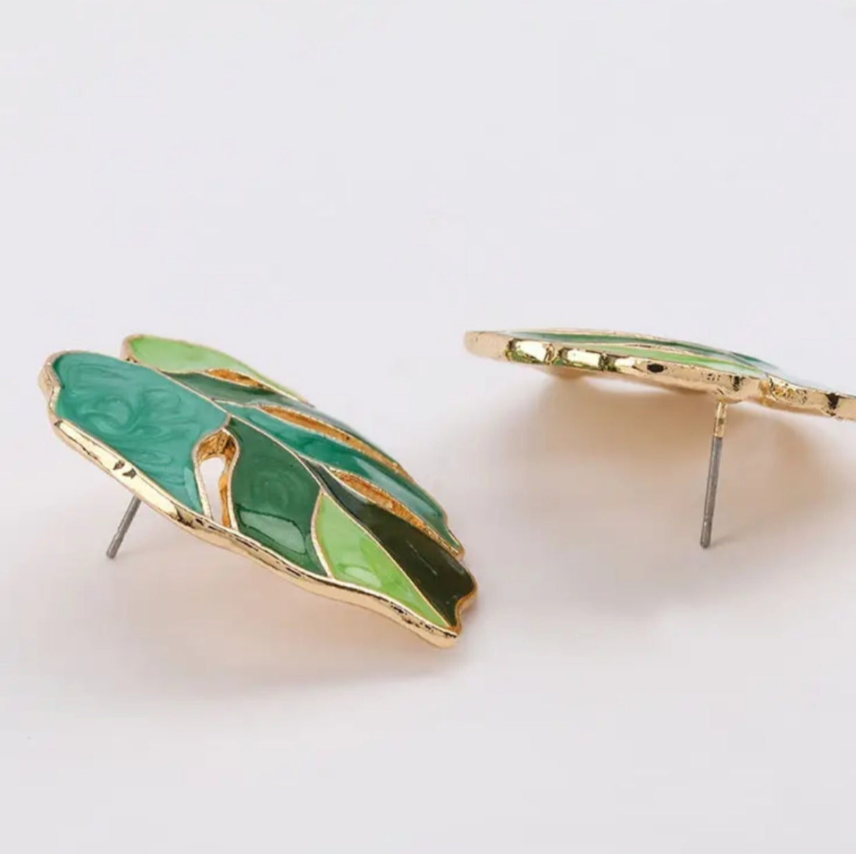 Colorful leaf stud earrings - Nishkarsh the royal radiance