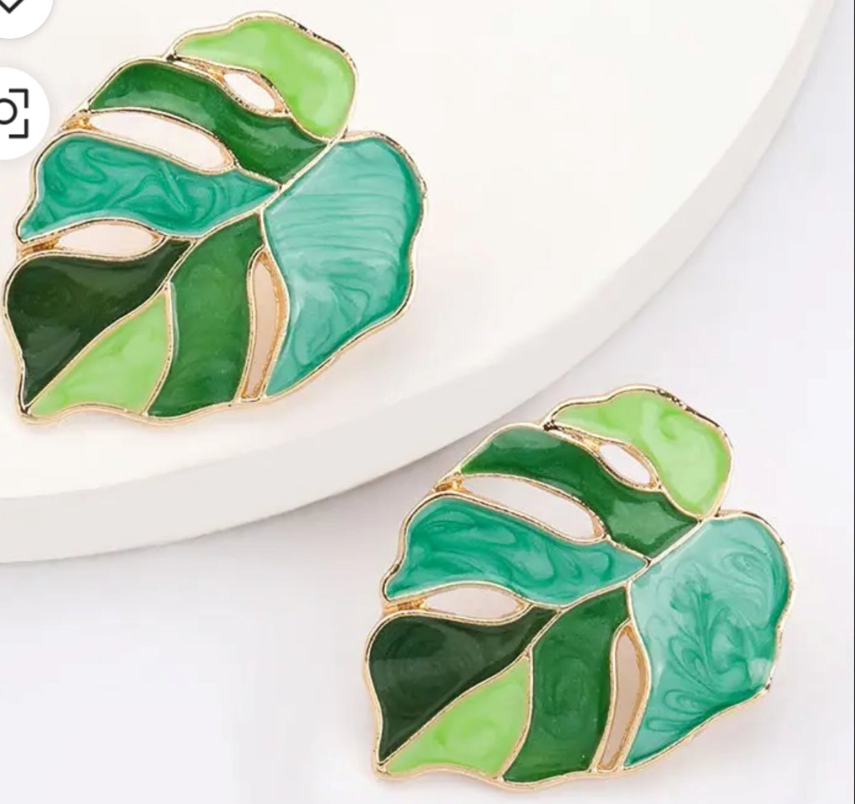 Colorful leaf stud earrings - Nishkarsh the royal radiance