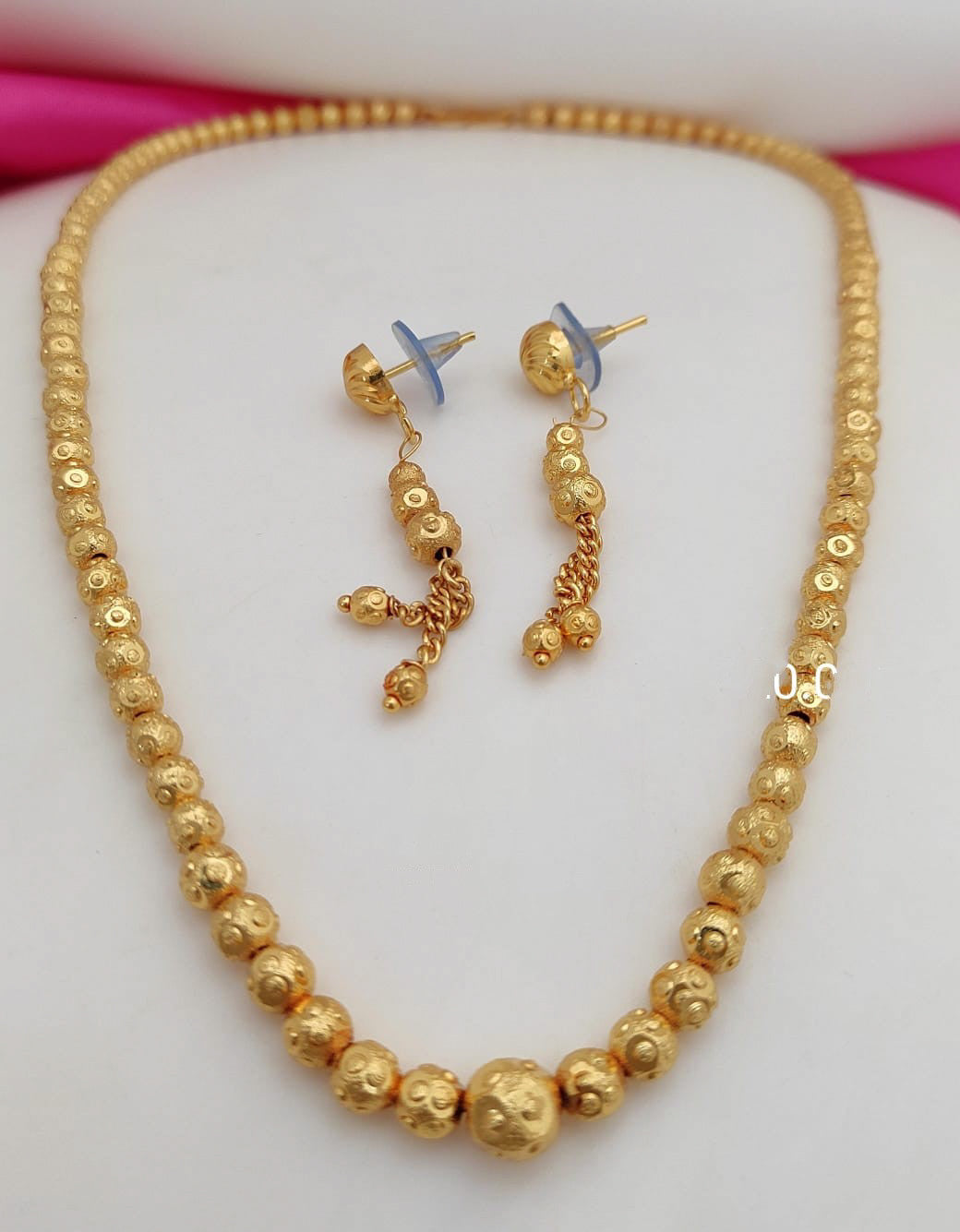 Gold Plated Mala Premium Design Necklace - Nishkarsh the royal radiance