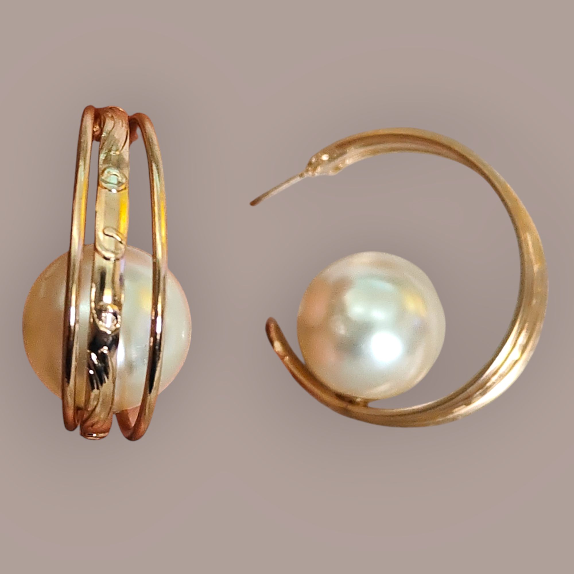 Hot selling trendy stainless steel C-shaped stud earrings - Nishkarsh the royal radiance