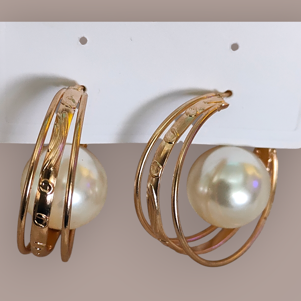 Hot selling trendy stainless steel C-shaped stud earrings - Nishkarsh the royal radiance
