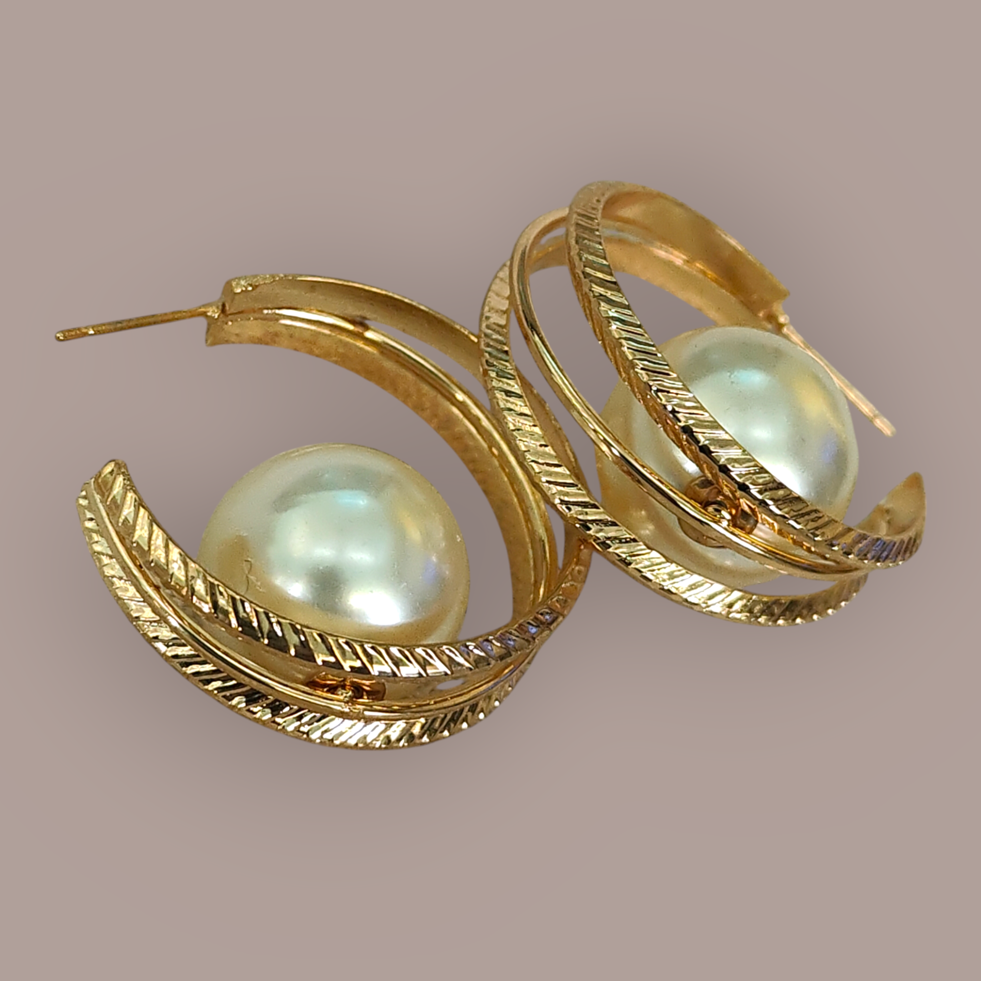 Hot selling trendy stainless steel C-shaped stud earrings - Nishkarsh the royal radiance